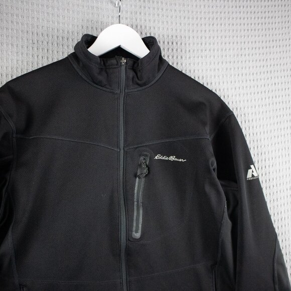 Eddie Bauer Jacket Mens L Black First Ascent Zip Nylon Coat - Picture 3 of 8